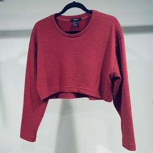 Forever 21 Long Sleeve Crop Top